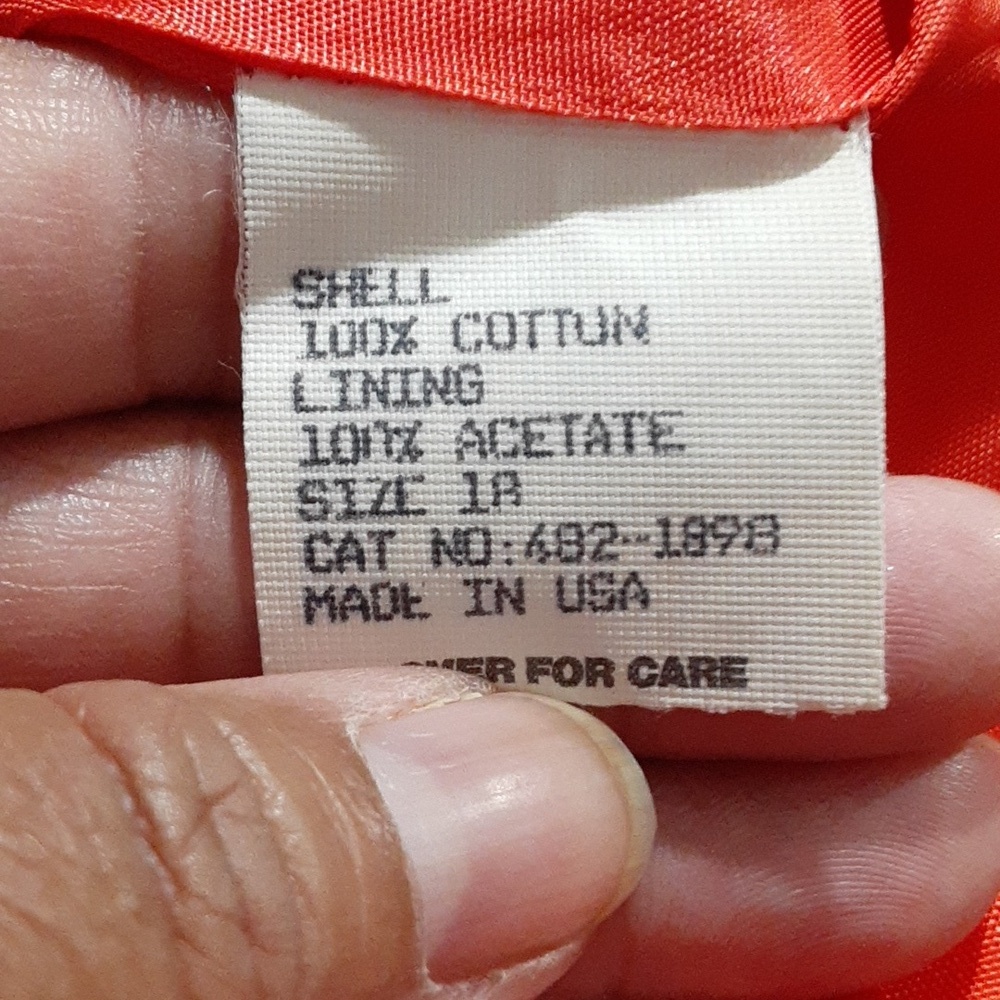 Worthington Vintage Coral Red Blazer Button Up Ladies Size 18 Pockets Made  USA - Picture 7 of 7